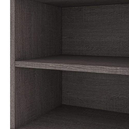 Bestar Pro-Linea 72W Credenza with 2 Drawers in bark Grey