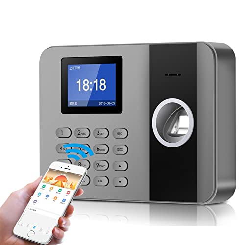 3761C Time Attendance Machine WiFi Employee Fingerprint Card Clocks for Employees Small Business