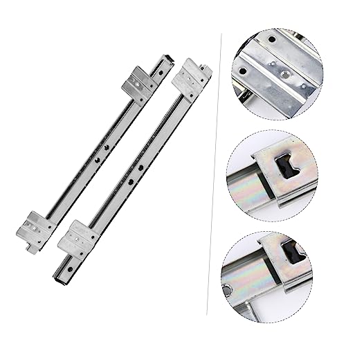 Outanaya 13.77 Inch Bearing Keyboard Slide Rails Soft-Close Under Desk Drawer Slides for Custom Keyboard Tray Mount with Ball Bearing Design