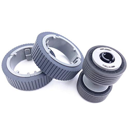 PA03670-0001 PA03670-0002 Scanner Paper Consumable Kit Pick Roller + Brake Roller Pickup Roller Compatible with fi-7160 fi-7260 fi-7140 fi-7240 fi-7180 fi-7280 fi-7300NX