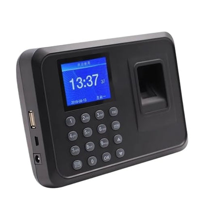 Biometric Fingerprint Time Attendance Machine Employee Recognition Device Electronic Staff Worker Check in Record Clock Recorder