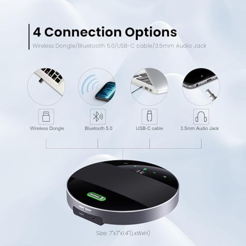 20x Zoom Conference Room Camera System TONGVEO All-in-1 Video and Audio Conferencing System 20X Optical Zoom USB3.0 HDMI PTZ Camera and Conference speaker with microphone Bundle for large Meeting Room - color: Ink