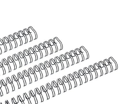 Rayson Wire Binding Spines, 3/4" 3:1 Pitch 32-Loop Black, 50 Pack - size: 3/4" (165 Sheets Capacity)