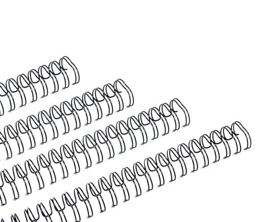 Rayson Wire Binding Spines, 3/4" 3:1 Pitch 32-Loop Black, 50 Pack - size: 3/4" (165 Sheets Capacity)