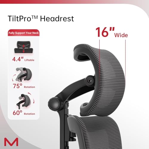 S3P Ergonomic Office Chair with High-Density Foam Seat & VTS Sliding Backrest - High Back Desk Chair with 150° Recline, 3D Cantilever Headrest, Adaptive Lumbar Support for Home Office - style: 150° Recline without Footrest