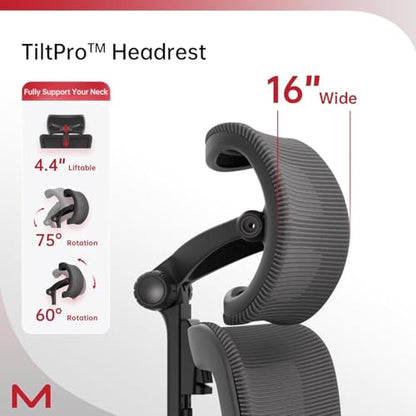 S3P Ergonomic Office Chair with High-Density Foam Seat & VTS Sliding Backrest - High Back Desk Chair with 150° Recline, 3D Cantilever Headrest, Adaptive Lumbar Support for Home Office - style: 150° Recline without Footrest