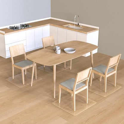 Desk Mat,21"x25" Office Chair Mat for Hard Floors,Computer Chair Mat Protector for Hard Surface,Desk Mat for Chair Can't be Used on Carpet,Office Floor Mat(Clear)