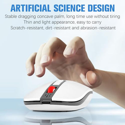 AI Mouse, AI Voice & Audio Recorder, AI Real-Time Transcription, Translation & Summarization, Ergonomic Presenter Remote, for Office Remote Work High-Performance Device