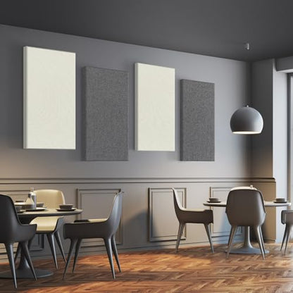 2 Pack Acoustic Panel 47.2"x23.6" Soundproof Fiberglass Panel,Charcoal Grey - color: Charcoal Grey, size: 47.2" x 23.6"-2pcs