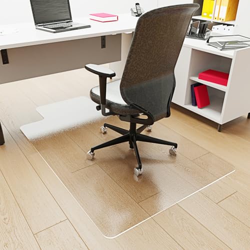 Office Chair Mat for Hardwood Floor, 30"x48" Chair Mat for Carpet Rolling Chair Mat for Carpet Heavy Duty Floor Protector Desk Chair Mat for Low Pile Carpet (Rectangle Floor Mat with Lip) - size: 30"x48"