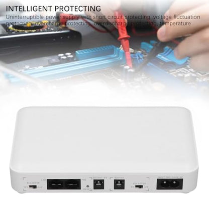Mini UPS Battery Backup Uninterruptible Power Supply 8000mAh 5V 9V 12V POE 15V 24V Output for Router Modem