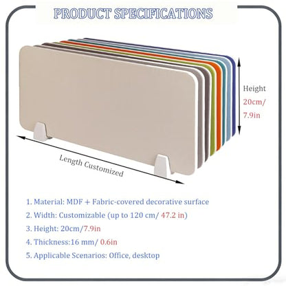 Freestanding Acoustic Desk Privacy Divider - Soundproof Partition for Office Library Classroom Enhanced Focus Noise Reduction Modern Design - color: Green, size: 60x20cm/23.6x7.9in