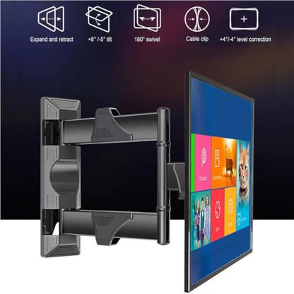 NB North Bayou TV Wall Mount, Full Motion TV Wall Bracket for Most 32-55 Inch TV/Flat Screen/LED/Monitors, Swivel Tilt with Articulating Arms, Rotating, Max VESA 400x400mm up to 60lbs