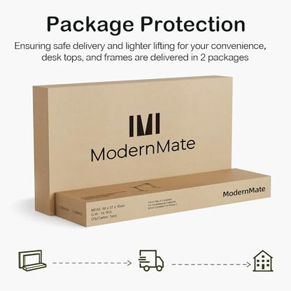 ModernMate Standing Desk with 4 Drawers, Height Adjustable
