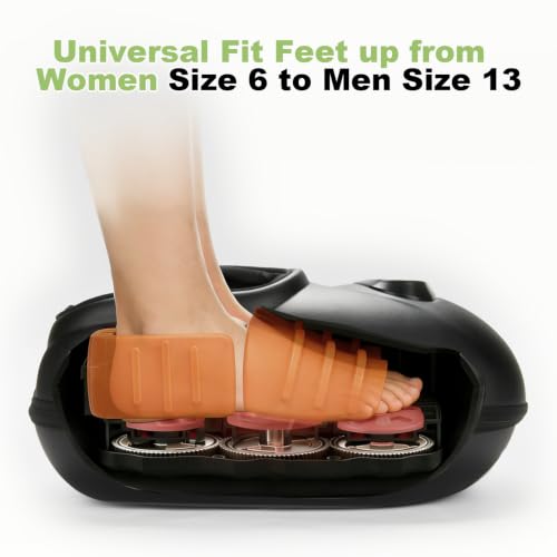 LINGTENG Foot Massager, Heated Foot Massager (Agate Black) | Deep Kneading-Detachable Washable-Home Office Underdesk-Men Women Parent Senior-Birthday Anniversary Christmas Valentine Gift - color: Agate Black