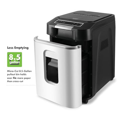 Aurora Commercial Grade 220-Sheet Auto Feed High Security Micro-Cut Paper Shredder/ 60 Minutes/Security Level P-5 - size: 220 Sheet AutoFeed MicroCut