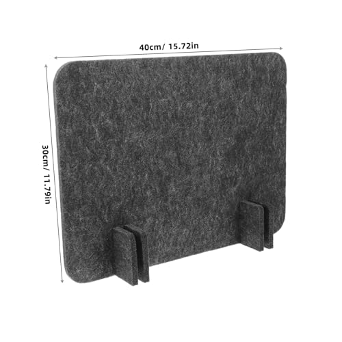 Desktop Privacy Panel Felt Desk Divider for Classroom Office Use Black Grey Portable Noise Reducing Partition Baffle for Student Testing Workspaces