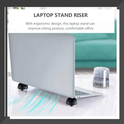 1 Pair Laptop Stand Riser with Magnetic Suction, Alloy