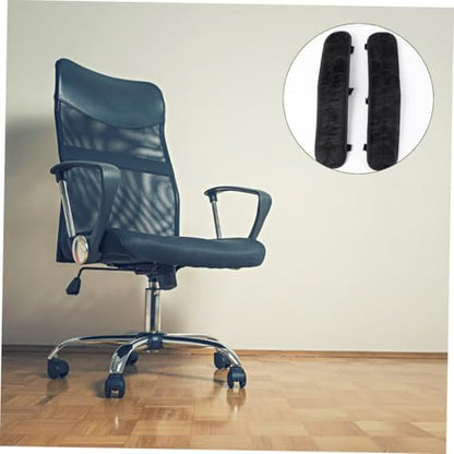 Office Chair Armrest Pads 45x10cm Pair with Elastic Band, Non-Slip Comfortable Armrest Covers for Computer, Gaming, and Wheelchairs