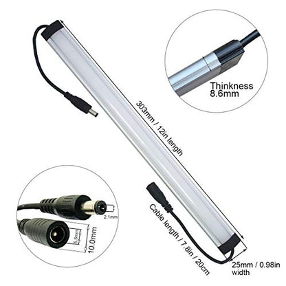 Litever Under Cabinet LED Light Bar Kits Plug in 3 pcs 12 inches Light Bars per Set Warm White 3000K 20W 1000 Lumen Dimmable for Kitchen Cabinets Counters Bookcases (3 Bars Kit-3000K) - color: Warm White 3000k