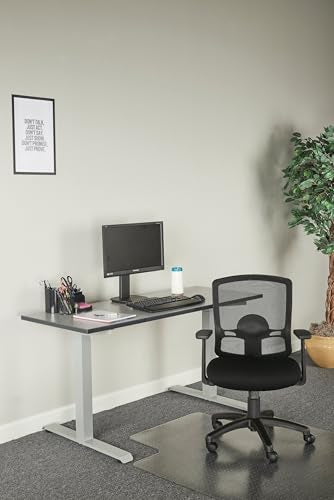 Alera Etros Series Mesh Mid-Back Petite Swivel/Tilt Chair, Black