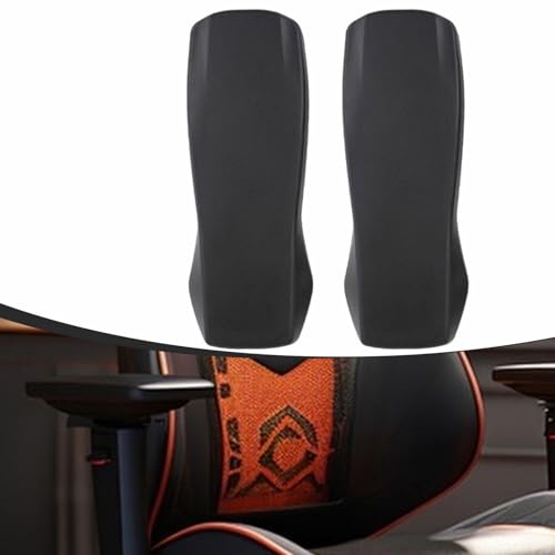 Milageto 2X Office Chair Armrest Pads Replacement PU Leather Universal Accessories Comfortable Water Resistant Office Chair Arm Rest, Style B