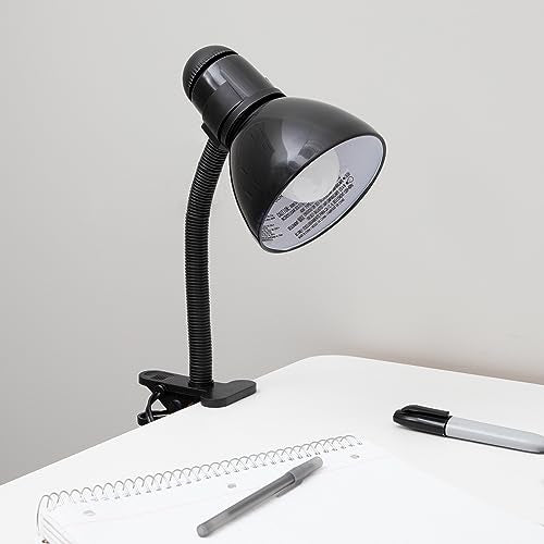 V-Light Black Adjustable Desk Lamp with Heavy Duty Clamp Clip (3VS571213B)