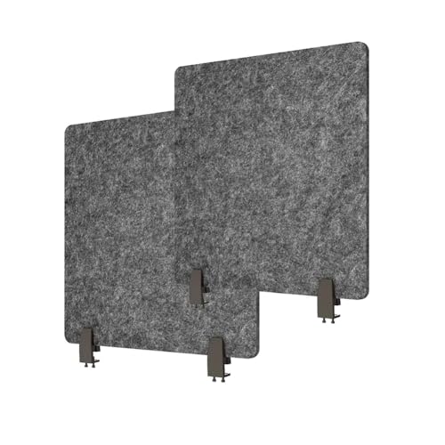 Freestanding Acoustic Desk Partition NoiseReducing Panels for Soundproofing & Privacy Office Desk Dividers (Black) Enhance Work Focus & Productivity - color: Black