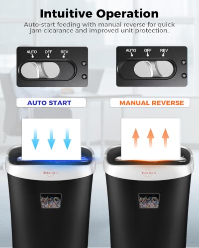 VidaTeco 10-Sheet Paper Shredder for Home Office, US Patented Cutting - size: 10 sheet