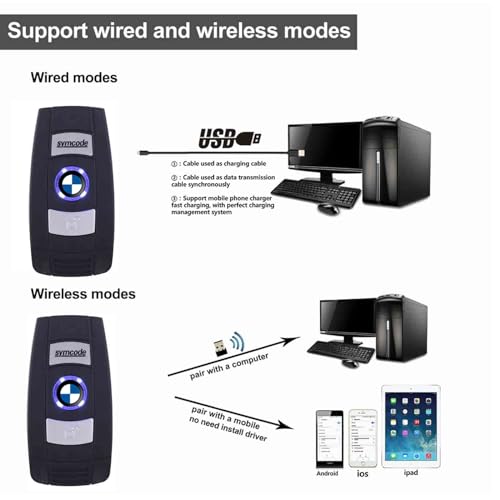 2D QR Barcode Scanner Omnidirectional Hands-Free USB Automatic Barcode Reader for Mobile Payment Computer Screen Scan - color: Black