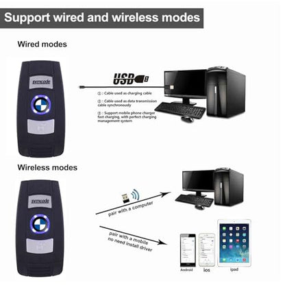 2D QR Barcode Scanner Omnidirectional Hands-Free USB Automatic Barcode Reader for Mobile Payment Computer Screen Scan - color: Black