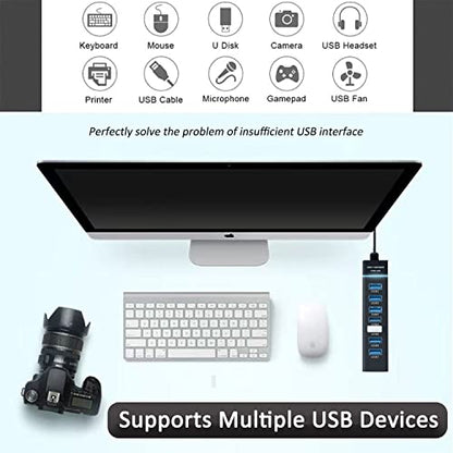 Upgraded USB Hub 3.0, VIENON 7-Port USB Extender Splitter for Laptop, PC, MacBook, Mac Pro, Mac mini, iMac, Surface Pro and More USB Devices - style: 7 Port