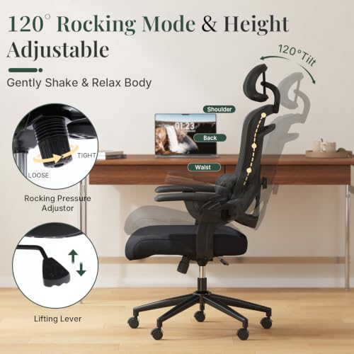 Ergonomic Home Office Chair, Computer Desk Chair, Mesh