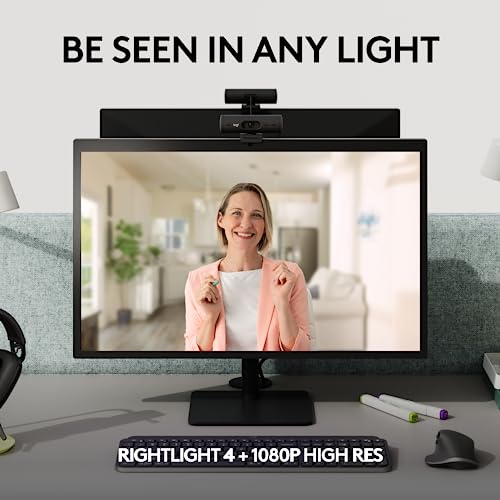 Logitech Brio 505 Full HD 1080p Business Webcam with Auto Light Correction