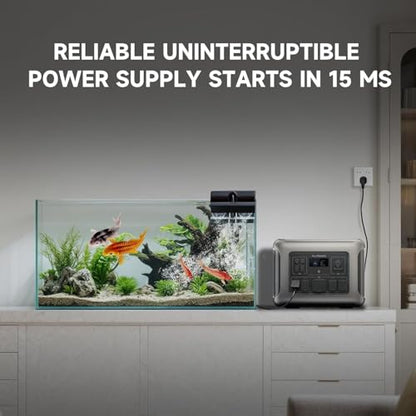 ALLPOWERS R2500 V2 Portable Power Station, 1920Wh, 2500W LiFePO4 Battery | 1000W MPPT Solar Input, <15ms UPS, 1 Hr Full Charge, 100W USB-C Output Solar Generator for Home Backup RV Emergency Camping - color: R2500(1920wh)