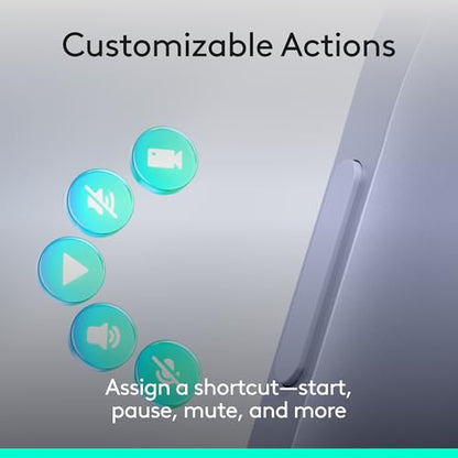 Logitech Spotlight 2 Presentation Remote Wireless Clicker - Light Lilac | Clicker with haptics, digital highlighting, customizable actions, laser pointer, quick charge, Bluetooth, USB-C - color: Lilac