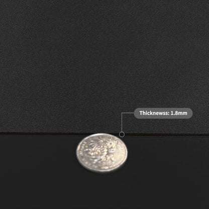 Faux Leather Table Cover,1.8mm Thick,12x72 Inch Desk Cover,Dresser Cover Top,Dresser Protector Top,Dresser Cover,End Table Cover.(Black+Black,12x72) - color: Black+black, size: 12" × 72"