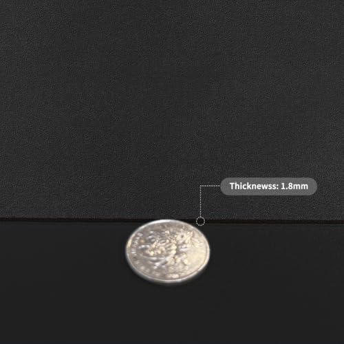 Faux Leather Table Cover,1.8mm Thick,12x78 Inch Desk Cover,Dresser Cover Top,Dresser Protector Top,Dresser Cover,End Table Cover.(Black+Black,12x78) - color: Black+black, size: 12" × 78"