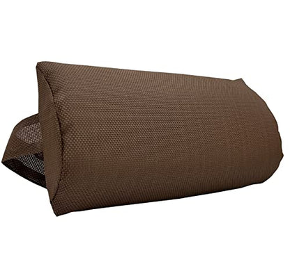 Ostlttyn Zero Gravity Chair Replacement Pillow Headrest with Elastic Band, Universal Soft Removable Padded Cushion Head Pillow for Zero Gravity Lounge Chair, Folding Patio Lawn Recliner Chair, Brown - color: Brown, size: 1 Pack