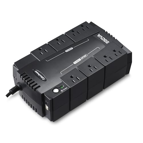 CyberPower CP550SLG Standby UPS Battery Backup and Surge Protector | Surge Protector, 550VA/330W, 8 Outlets, UL Certified - size: 550VA, style: Compact