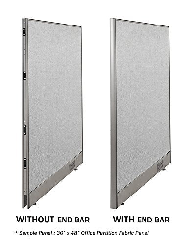 GOF 4Ft Single Office Partition, Large Fabric Room Divider Panel, Custom Built Workstation (48" w x 48" h) - size: 48w x 48h