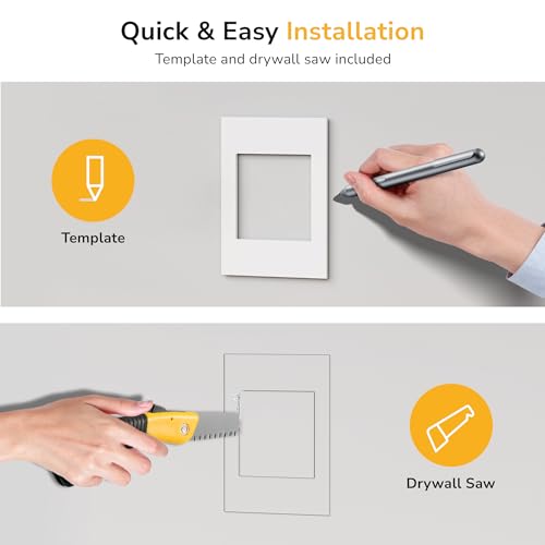 Mount-It in-Wall TV Cable Management Kit, USB-C, Dual Outlet, Cord Hider - style: Dual Outlet + USB – 5ft External / 9ft In-Wall