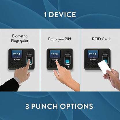 Acroprint BioTouch Self-Contained Automatic Biometric Fingerprint/Proximity Time Clock (No Monthly Fee) - style: BioTouch