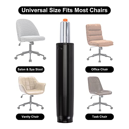 DUHOME Gas Lift Cylinder, Office Chair Cylinder Replacement Heavy Duty Gas Lift Hydraulic Pneumatic Piston Universal Size Fits Most Office Chairs, Black, 11-15.75"