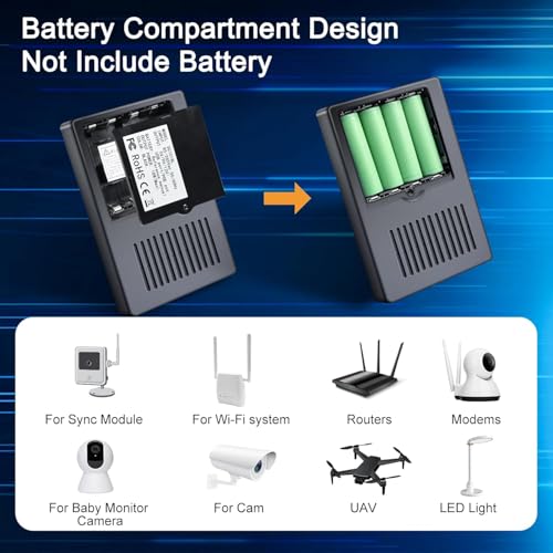 1018L Multi-Voltage DC UPS Backup Power Supply 5V 9V 12V Uninterruptible Power System for Router Phone Security Camera(1018L)