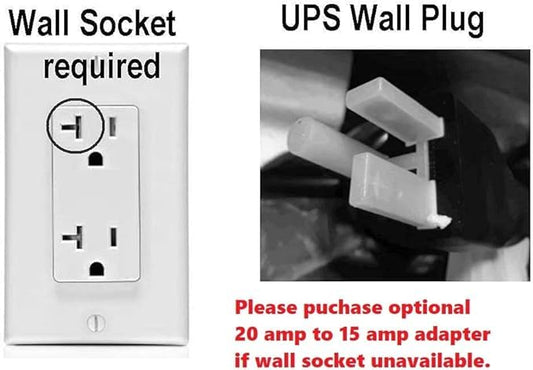 OPTI-UPS TS2000E (2000va 1200w) 3 Year Warranty Line Interactive UPS Battery Backup & Surge Protector AVR Automatic Voltage Regulator, Uninterruptible Power Supply *Requires 20-AMP Outlet See Picture* - size: 2000-va
