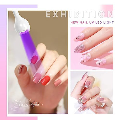 UV Nail Lamp - UV Light for Gel Nails, Flash Cure Lamp - color: White