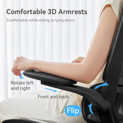 SIHOO M59AS Ergonomic Office Chair, Adaptive Lumbar Support, 2 Packs, Black - color: Black, size: Pack of 2