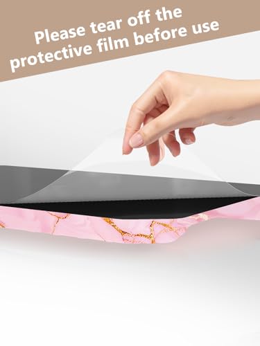 2-in-1 Ergonomic Keyboard Stand with Wrist Rest, Pink Marble - color: Pink Marble