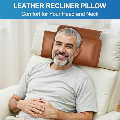 Recliner Pillow, Adjustable Neck & Head Support Pillow - color: Brown